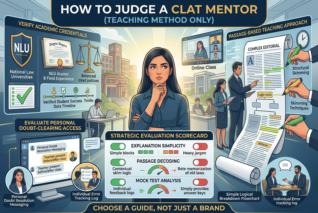 How to Evaluate a CLAT Mentor Before You Enroll