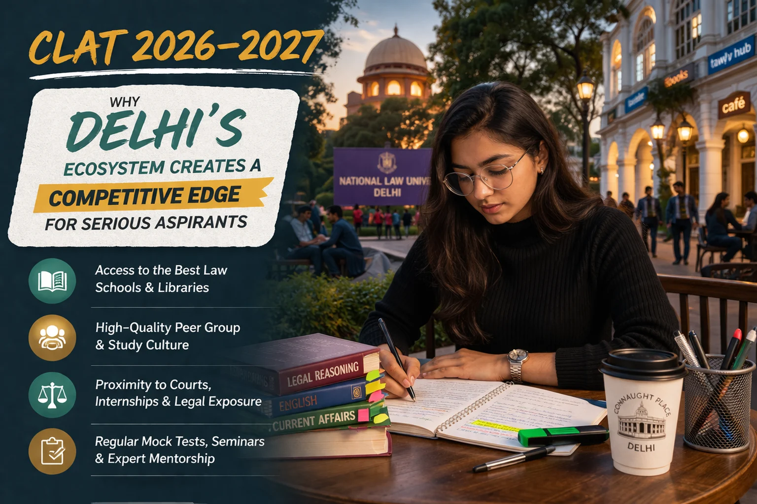 CLAT 2026-2027: Why Delhi’s Ecosystem Creates a Competitive Edge for Serious Aspirants