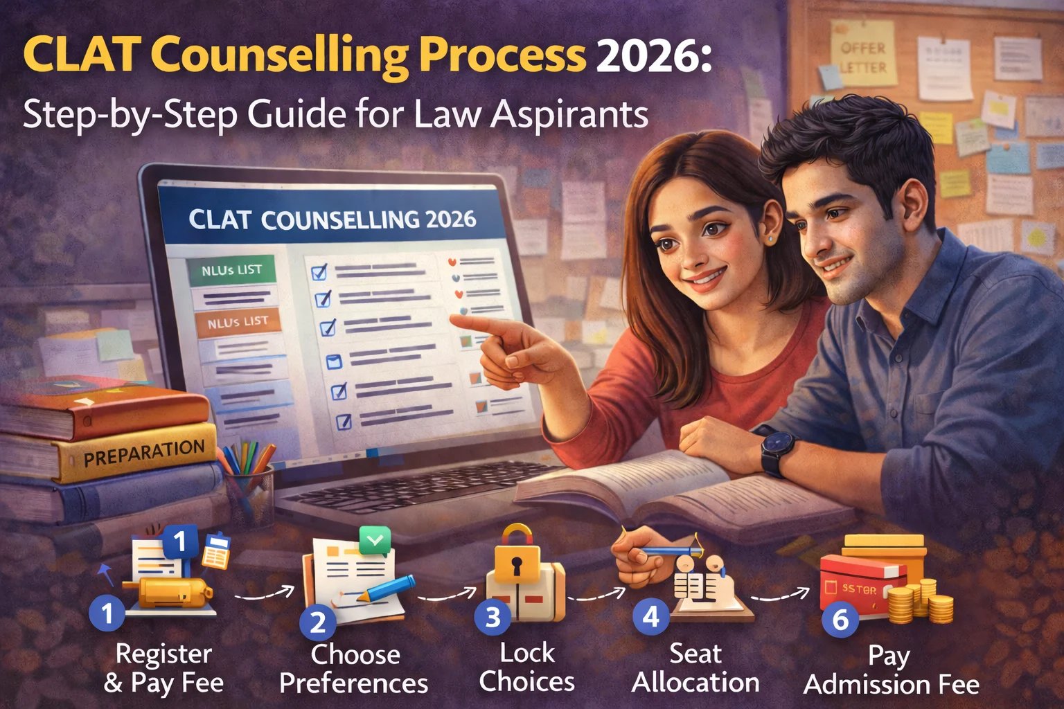 CLAT Counselling Process 2026: Step-by-Step Guide for Law Aspirants
