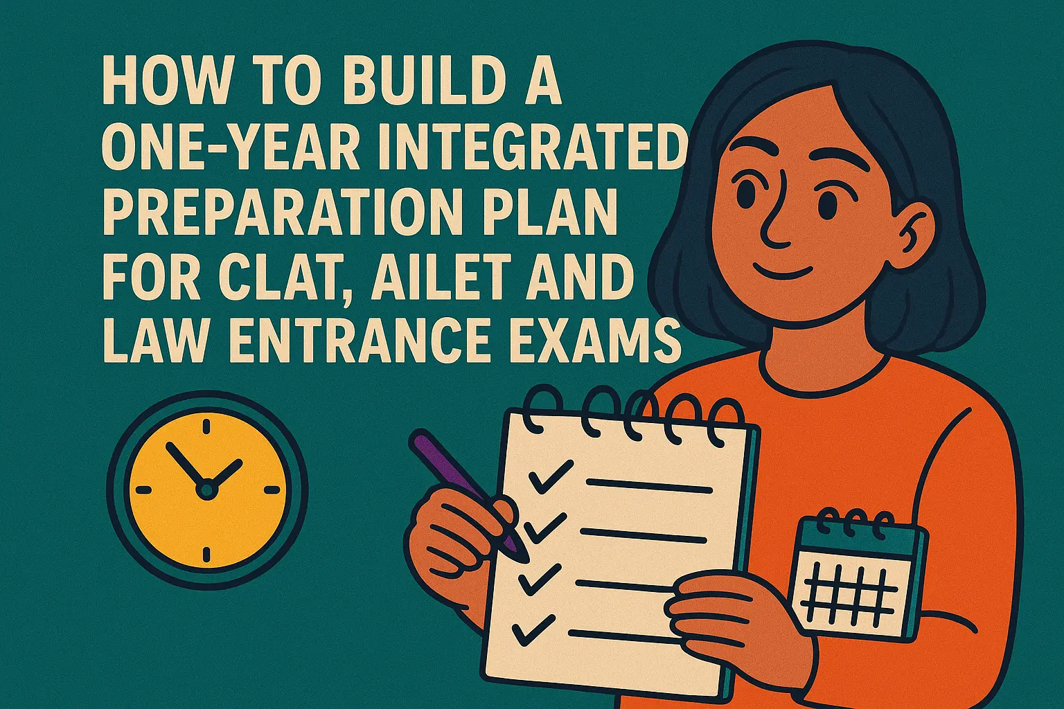 How to Build a One-Year Integrated Preparation Plan for CLAT, AILET and Law Entrance Exams