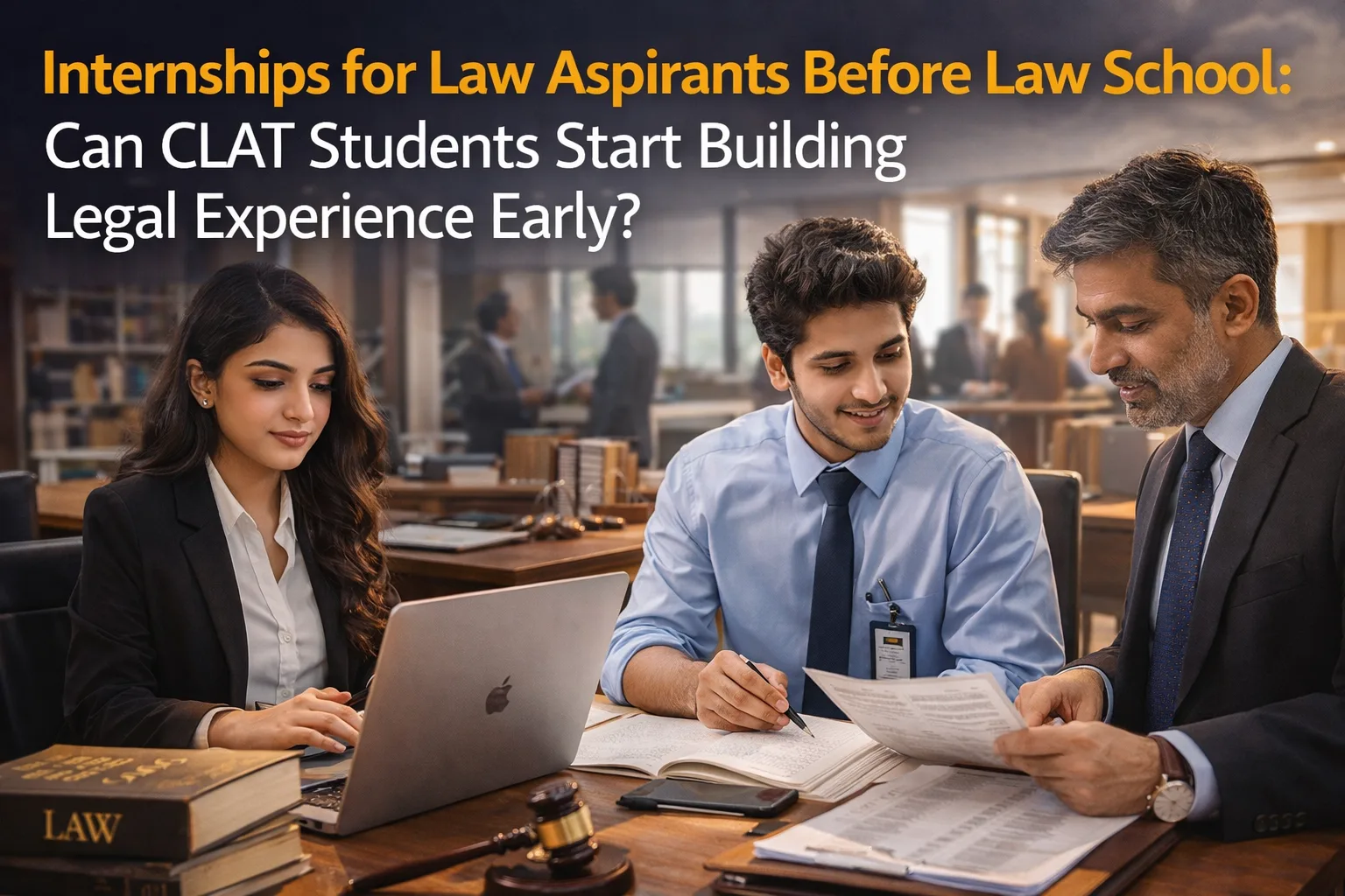 Internships for Law Aspirants Before Law School: Can CLAT Students Start Building Legal Experience Early?