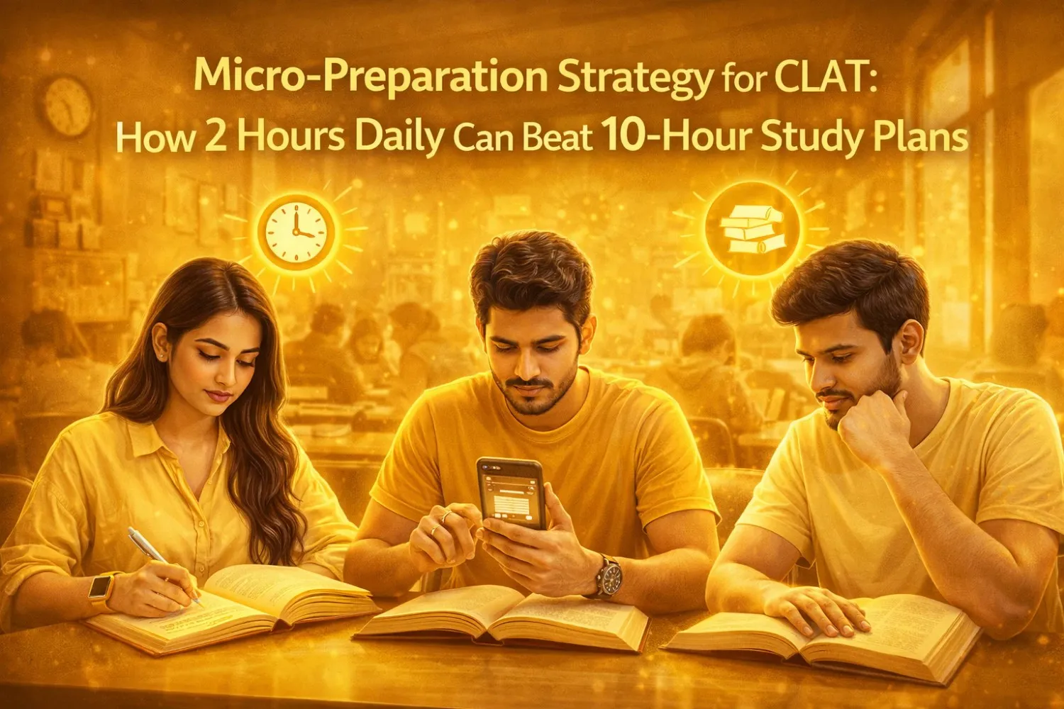 Micro Preparation Strategy for CLAT: How 2 Hours Daily Can Beat 10-Hour Study Plans