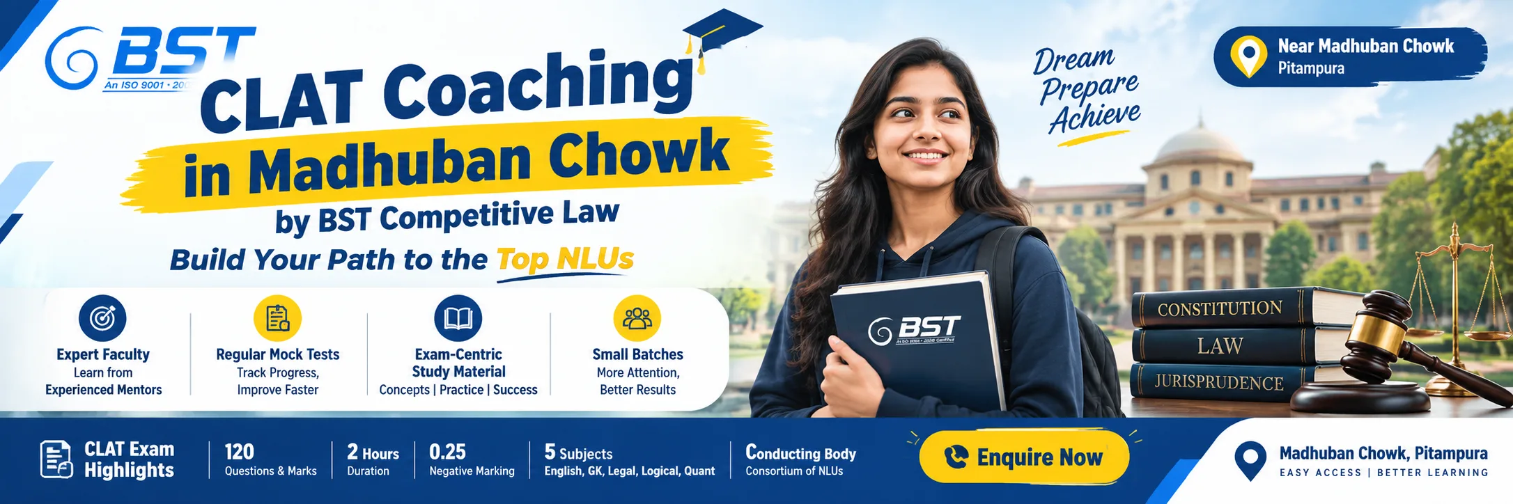CLAT Coaching in Madhuban Chowk